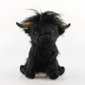 25cm Simulation Highland Cow Plush Animal Doll Soft Stuffed Highland Cow Plush Toy Kawaii Kids Baby Toy Home Room Decor.