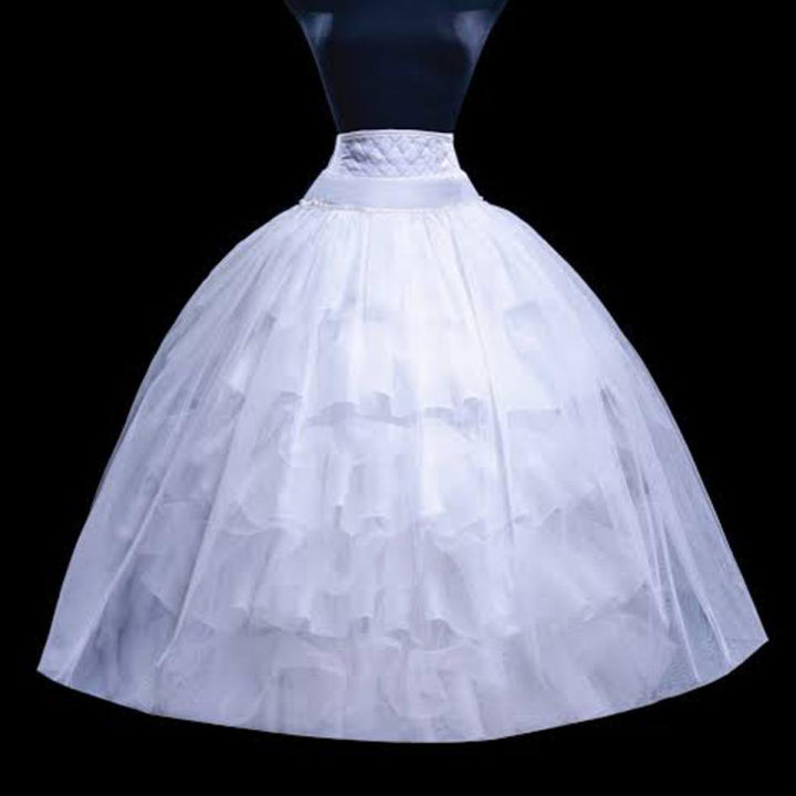 5 Layer Hard Net Cancan Petticoat with Adjustable Waist and Hoops for Lehenga and Bridal Dresses