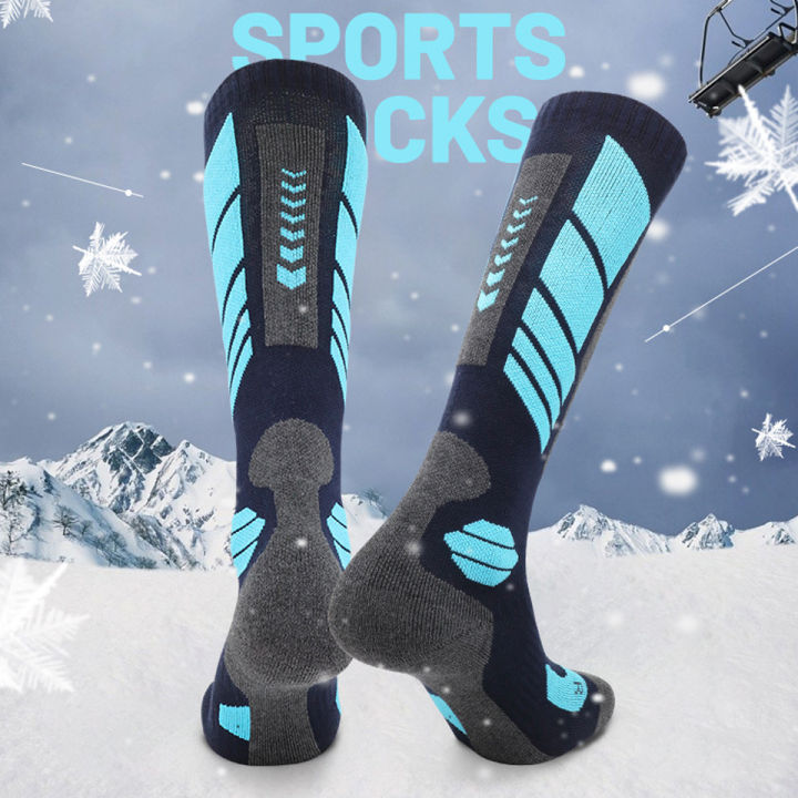 GTUBIKE Winter Adult Thermal Ski Socks Men Women Warm Outdoor Cycling Snowboarding Sports Thermosocks Camping Hiking Stockings