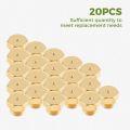 20PCS M5×0.5mm/0.68mm Brass Jet Nozzle for  LPG Natural Gas Pipe, Water Heater, DIY Burner Parts. 