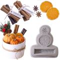 3D Lemon Cinnamon Star Anise Nuts Christmas Silicone Mold Wax DIY Cupcake Candy Baking Molds Chocolate Fondant Cake Decor Tool.