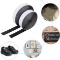 1/2/5M Hook and Loop Strips with Glue Strong Self Adhesive Fastener Double-Side Mounting Tapes for DIY Craft 20-50mm Black. 