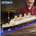 Small Particle Building Block Assembly Toy Titanic Giant Boy Girl Puzzle Cruise Ship Brick Model Kit Desltop Birthday  Child. 