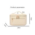 Leather PU Cosmetic Bag Portable Women's Large Capacity Cosmetic Bag Multifunctional Waterproof Cosmetic Bag. 