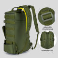 Multifunctional Fishing Backpack Tackle Bag with Rod Holders Fish Equipment Storage Molle Pack Camping Hiking Outdoor Sports Bag.