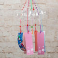 Japanese Glass Wind Chime Garden Ornament Indoor Window Hanging Decor Craft.
