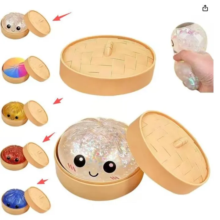 New%208.5cm%20Glitter%20Dumpling%20Glitter%20Dumpling%20Squishy%20with%20Box%20Dumplings%20Sensory%20Squeeze%20Toy%20for%20Stress%20Relief%20S%20-%20Image%202