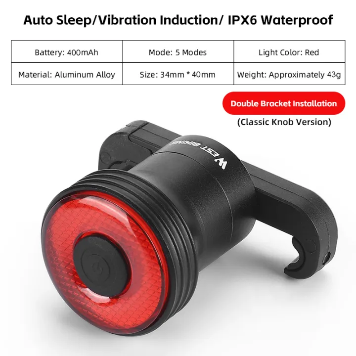 WEST%20BIKING%20Smart%20Bike%20Taillight%20IPX6%20Waterproof%20Intelligent%20Sensing%20Brake%20Tail%20Light%20Bicycle%20Rear%20Light%20Cycling%20Warning%20Light%20-%20Image%207