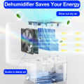 Small Dehumidifier Home Air Dyer Large Capacity Indoor Moisture Remover Bedroom Office Silent Air Purification 1.7L Dehumidifier. 