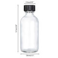 12PCS 60ml Small Glass Bottles With Airtight Lids Clear Sample Boston Bottle/Vials/Containers For Juice Ginger Shots Potion Oils. 