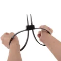 1Pc Plastic Police Handcuffs Double Flex Cuff Handcuffs Zip Tie Nylon Cable Ties. 