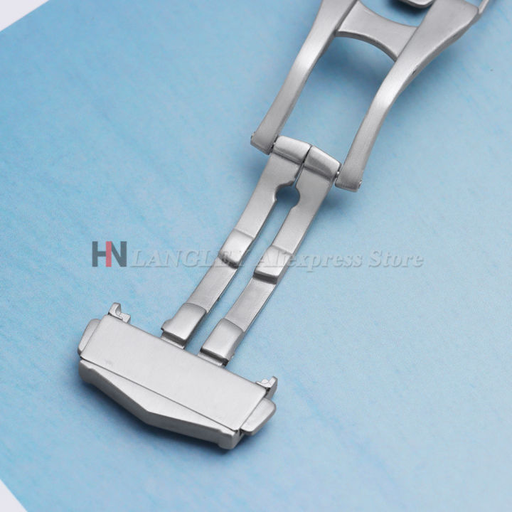 Folding%20Watch%20Buckle%20for%20%20Stainless%20Steel%20Deployment%20Clasp%2018mm%2020mm%20for%20Seamaster%20Matte%20Watchband%20Metal%20Button%20Accessories%20-%20Image%206