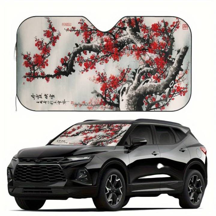 Chinese%20Plum%20Flower%20Sunshade%20Windscreen%203D%20Film%20Plaid%20%20Novelty%20Car%20Front%20Window%20Visor%2070x130cm%20Sun%20Visor%20Solar%20Protect%20-%20Image%204