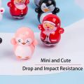 Express Deals Hub:Random Stress Relief 10 PCS Mini Roly-Poly Wobbling Toy Self-righting Doll Small Desktop Toy to Solve Your Irritability for Kids or Adult. 