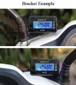 NORXI Motorcycle 4-in-1 Multifunction Gauge Mini 4 Meter (RPM Tachometer+Cylinder Head Temp+Voltmeter+Clock) 4in1 Multi-Functional Gauge Digital Multimeter Engine Temperature Meter. 