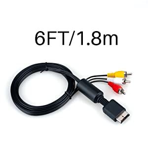 Connecting%20Cable%20RGEEK%20PS2%20PS3%20AV%20to%20RCA%20Composite%20Cable%20Cord%20for%20%20Playstation%202%20PS3%20(6FT)%20Can%20Be%20Viewed%20on%20TV/Monitor%20-%20Image%205