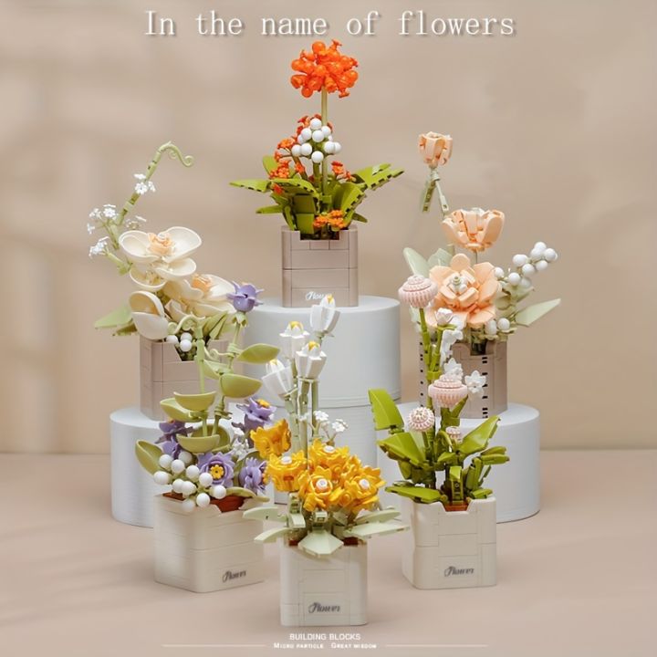 Flower%20Creative%20Puzzle%20Assembly%20Building%20Blocks%20Ornaments,%20%20Valentine's%20Day%20To%20Send%20Friends%20And%20Family%20Holiday%20s%20-%20Image%204