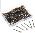 120Pcs Picture Pins Brass Head Nails Wall Decorative Nail for Hanging Pictures Frame Kit Hardware Tool Photo Hook Hangers. 