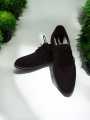 Brown formal shoes, suede lace-up shoes, men's formal footwear, comfortable dress shoes, business casual shoes, brown suede shoes for men, stylish men's shoes. 