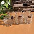 6pcs Transparent Clear Glass Coffee & Tea Cups Set - 240ml (Box Pack) - Heat Resistant Elegant Mugs. 