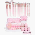 MAANGE 40pcs Professional Makeup Set 20 Makeup Brushes 17 Powder Puff Headband Foundation Eyeshadow Brush Travel  . 