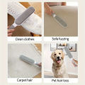 Double-Sided Pet Hair Remover, Manual Electrostatic Sticky Lint Brush, for Cat, Clothing, Sofa, Furniture,  Carpet Cleaning. 