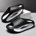 Popular eva slippers men's summer 2024 new beach sandals outer wear popular thick-soled aircraft slippers. 