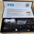P90 Rechargeable LED Flashlight Torch. 