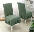 Dining Chair Cover With Frills Set of 2. 