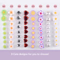 8Pcs Cute Soft Silicone Toe Separator for Nail Polish, Set of Toe Spacers for Feet Apply Nail Polish During Pedicure. 