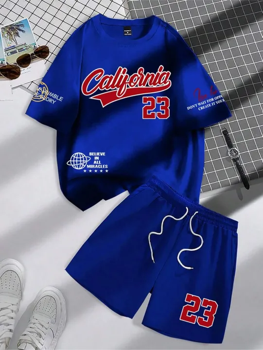 2025%20summer%20new%20trend%20men's%20suit%20round%20neck%20short%20sleeve%20set%20fashion%20personalized%20alphanumeric%20print%20round%20neck%20T-shirt%20and%20shor%20-%20Image%204