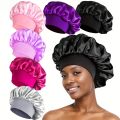 Satin Bonnet Silk Hair Bonnet for Sleeping, Sleep Bonnets for Women Large Wide Soft Band Sleep Cap for Curly Hair Braids. 
