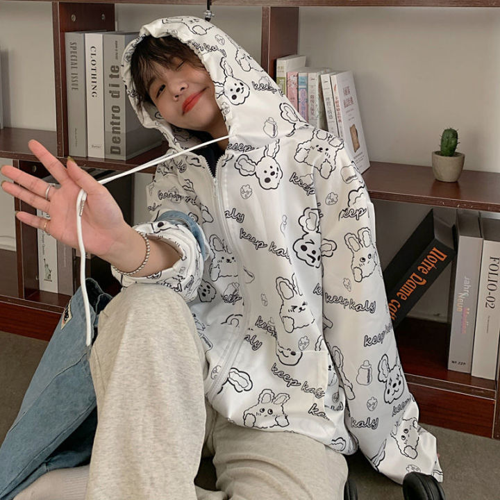 Tzy hot rabbit hoodies are back. The fabric is not thick, not thin, good for country. we can wear all seasons. this is cute.