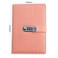 New A5 retro password book with Lock Diary Book Student Notebook Notebook sub-password Lock Notebook. 