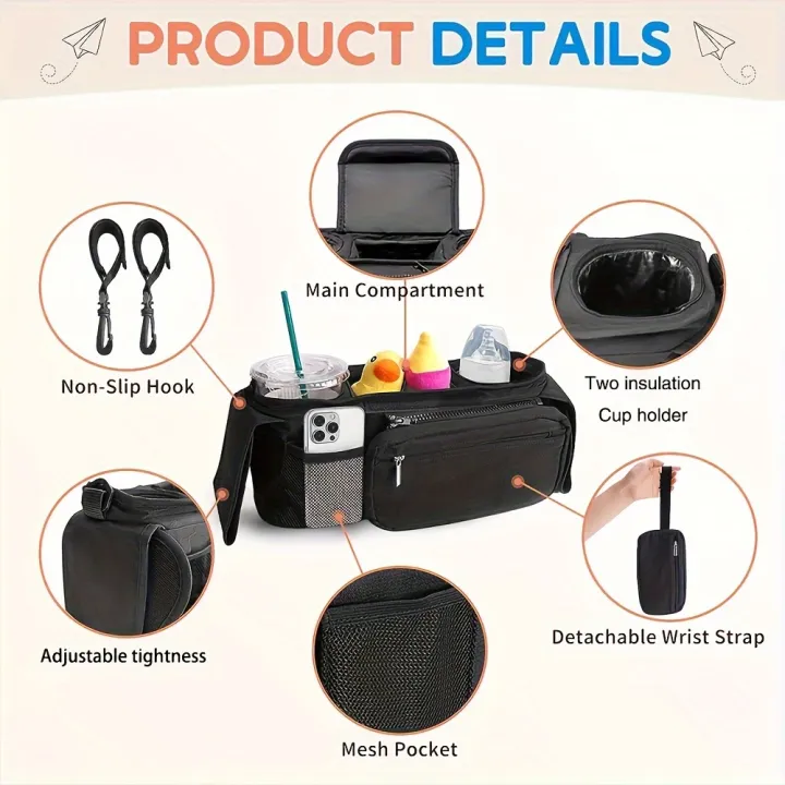 Baby%20Stroller%20Manager%20With%20Non-slip%20Strap%20And%20Insulated%20Cup%20Holder,%20Mobile%20Phone%20Baby%20Stroller%20Bag,%20Suitable%20For%20Uppababy,%20-%20Image%204