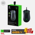 Razer DeathAdder essential gaming wired mouse for pc + stickers and box for free | RAZER deathadder high accuracy | best for gaming. 