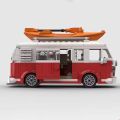 Technical Car T1 MOC Camper Van Vehicle Model Building Blocks Children s City Car Toys Festival Party s. 