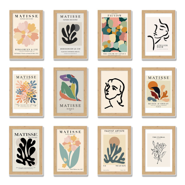 Picture Frame Size 4X6 Inches (Matisse Pattern) Minimalist Picture Frame Can Be Hung and Placed on a Table. or for Use as a Photography Prop.