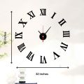 Acrylic 3D roman digits clock-modern roman digits clock-3D roman clock-3D roman shiny wall clock-dotz brand wall clock. 