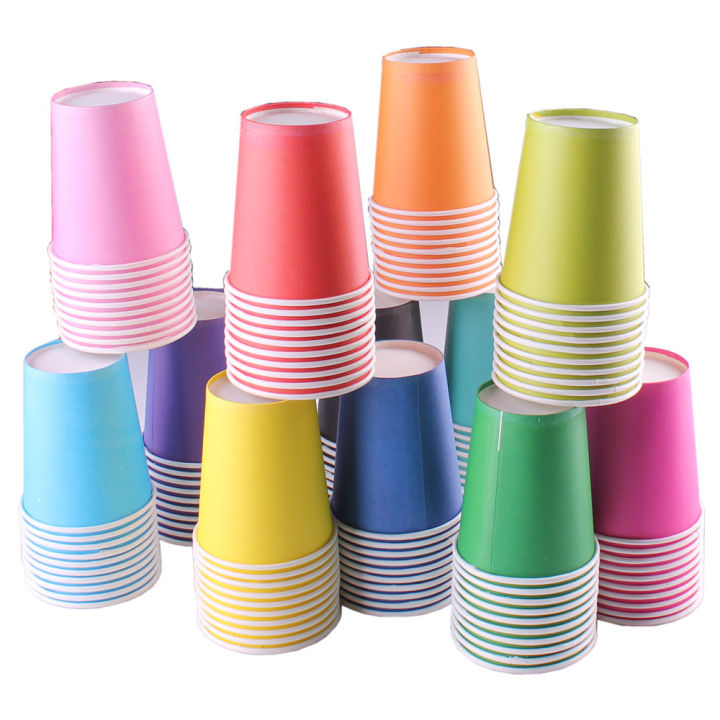 1/5/10/20PCS 9 Oz 250ml Solid Thick Paper Cup Disposable Cup Wedding Birthday Party Holiday Disposable Tableware