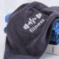 Grey Unisex High-Absorbency Quick-Dry Gym Towel | Sweat-Enhanced Sports Mat for Basketball, Running & Fitness Workouts. 