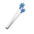 Mini Tong Silicone Hand Shape Food Tongs Stainless Steel Kitchen Tongs for Serving Food Ice Cube Fruits Sugar Barbecue BBQ.
