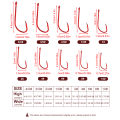 FISH KING Red Fishing Hooks Sea Barbed Fishing Lures Shank Beak Live BaitHolder Carp Fishing Jig Worm Hooks Accessories Tackle. 