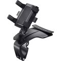 Car Phone Holder Mount for Dashboard, 1200° Rotating Cell Phone Holder for Car, Universal Big Clamp Car Phone Mount Compatible. 