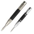 2PC Black and White Center Punch 128mm Automatic Spring Locator 155mm Glass Striker Punch Positioning Punching Tool Accessories.