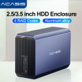 Acasis HDD Case SATA RAID Storage Enclosure Dual Bay Hard Drive Docking Station Array for 2.5/3.5 Inch External Hard Drive Case. 