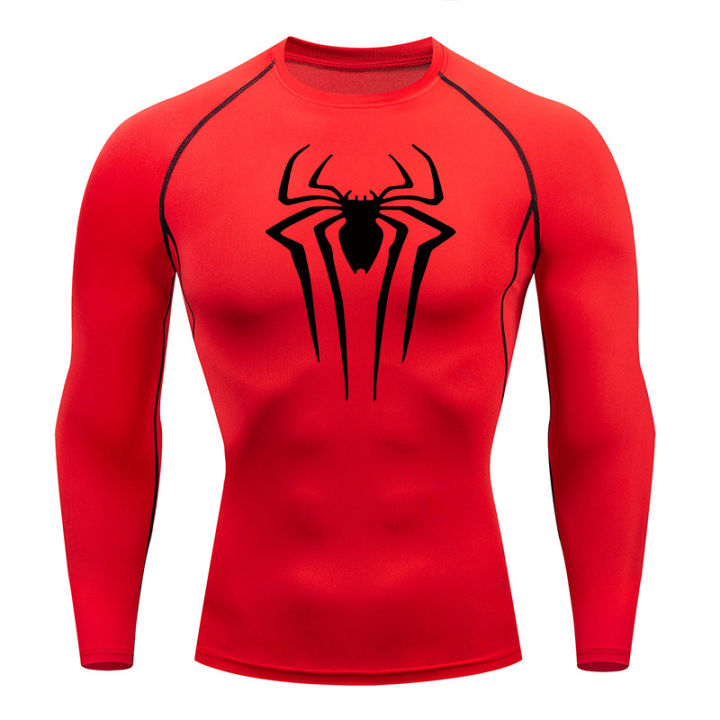 Spider%20Print%20Long%20Sleeve%20Compression%20Shirts%20for%20Men%20Gym%20Workout%20Rash%20Guard%20Undershirts%20Baselayers%20Athletic%20Quick%20Dry%20Tees%20Tops%20-%20Image%205