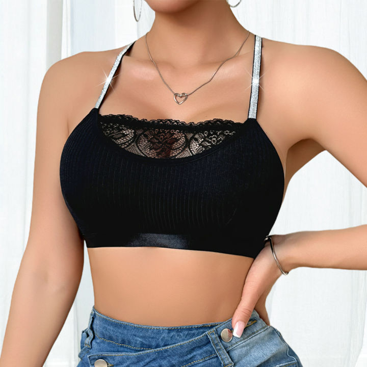 1pcs%20Ribbed%20Sexy%20Women's%20Bras%20Cross%20Shoulder%20Straps%20Sexy%20Lingerie%20Wire-Free%20Padless%20Bras%20Push%20Up%20Brassiere%20Fashion%20Underwear%20-%20Image%203