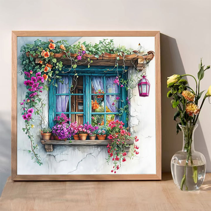 Momoart%20DIY%20Diamond%20Mosaic%20Window%20Picture%20Rhinestones%20Embroidery%20Landscape%20Full%20Square%20Round%20Painting%20Flower%20Handmade%20Gift%20-%20Image%205
