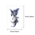 4pcs Plum Phoenix Totem Waterproof Temporary Tattoo Sticker Blossom Flying Bird Body Art Arm Back Sleeve Fake Tattoos Women Men. 